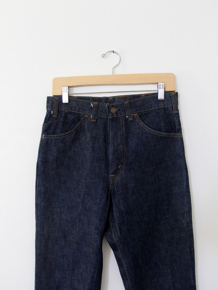 Vintage Levis 646 Denim Jeans / Waist 30 / vintage 70s flare leg 