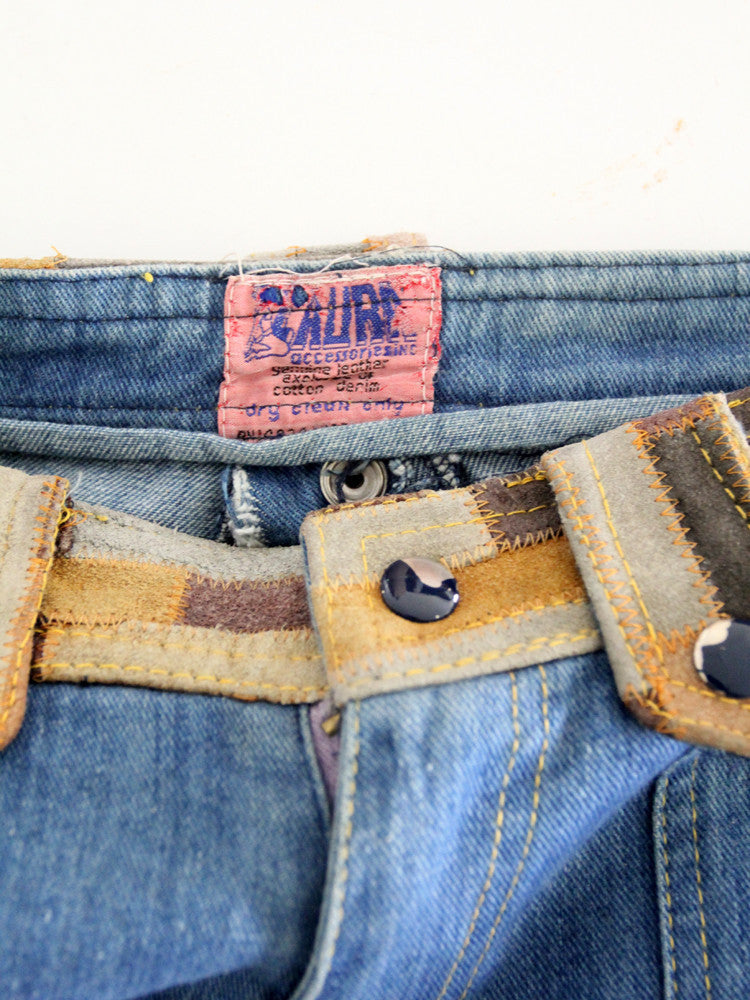 vintage patchwork denim