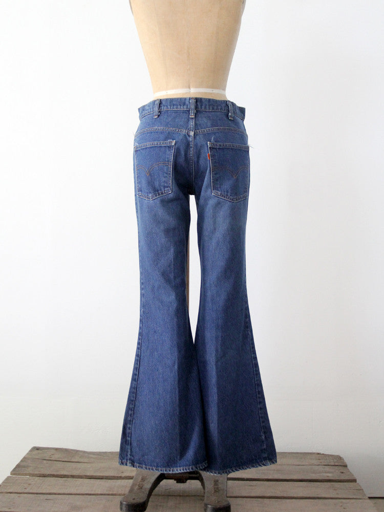 Vintage 70s High Waisted Bell Bottom Jeans // by Chemin de Fer — Hellhound  Vintage