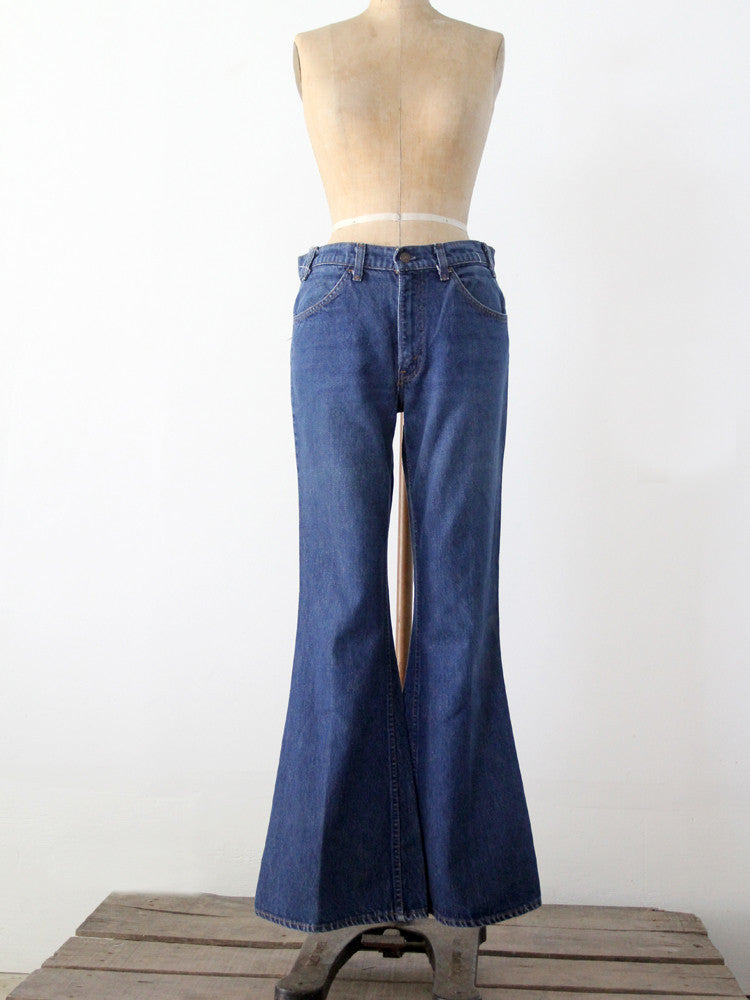 VINTAGE unworn DEADSTOCK levi's 1970's MENS BELL BOTTOM JEANS 41×36