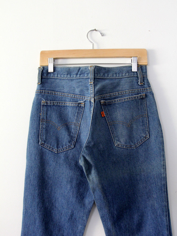 vintage 70s levis orange tab denim jeans