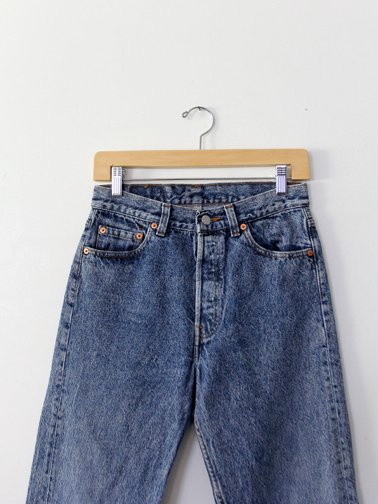 vintage Levi's 501 hard wash jeans, 29 x 33