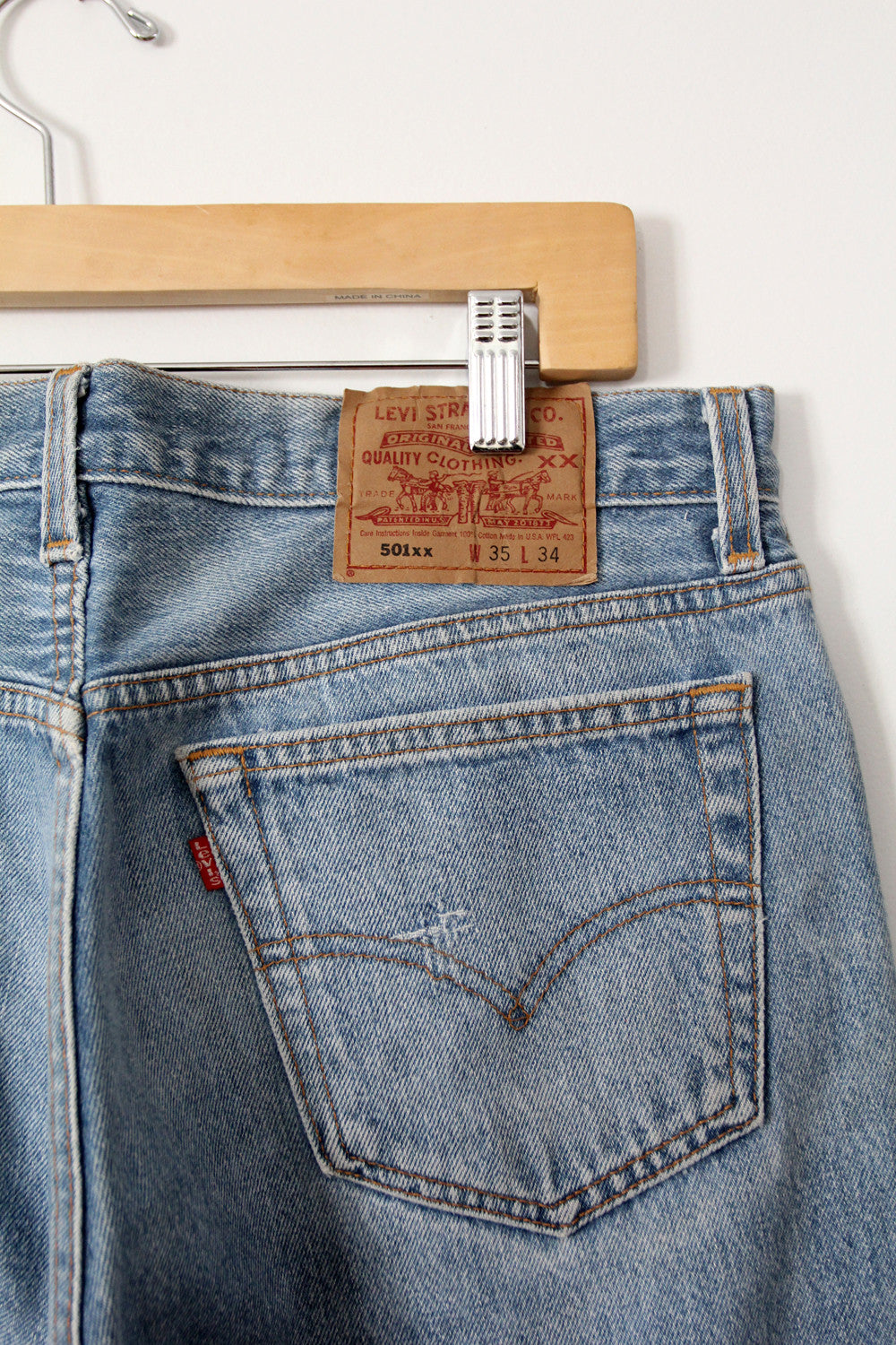 vintage 501xx Levi's jeans, 34 x 30