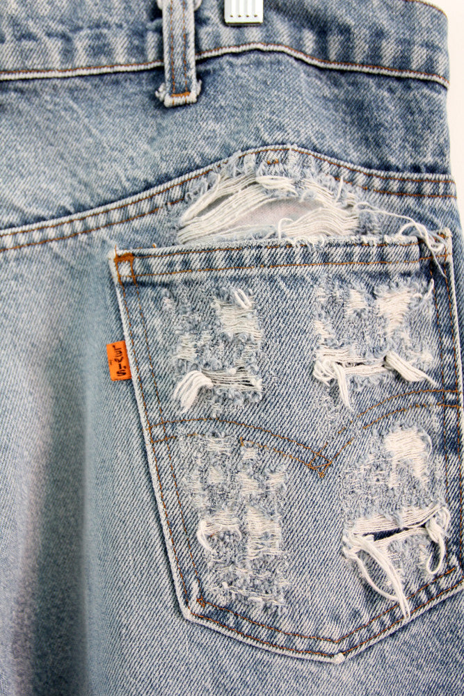 vintage Levi's 517 distressed denim jeans, 35 x 30 – 86 Vintage