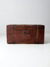 antique wooden trunk