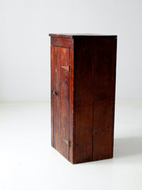 antique wood side cabinet