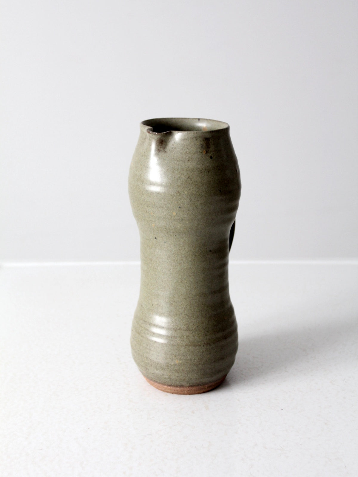 vintage tall studio pottery pitcher