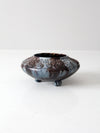 antique three footed bowl vase