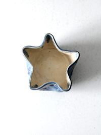 vintage studio pottery star bowl