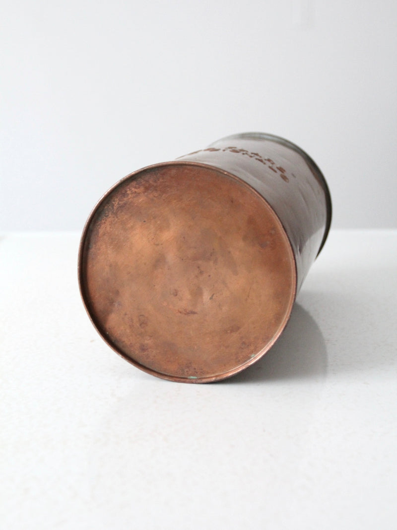 WWII era naval distress signals copper canister