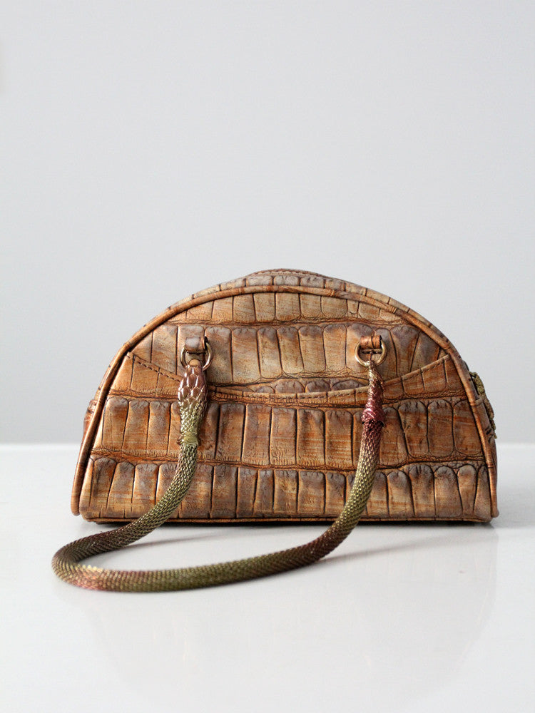 John Galliano snake satchel