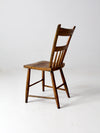 antique plank seat farmhouse chair