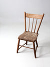 antique plank seat chair