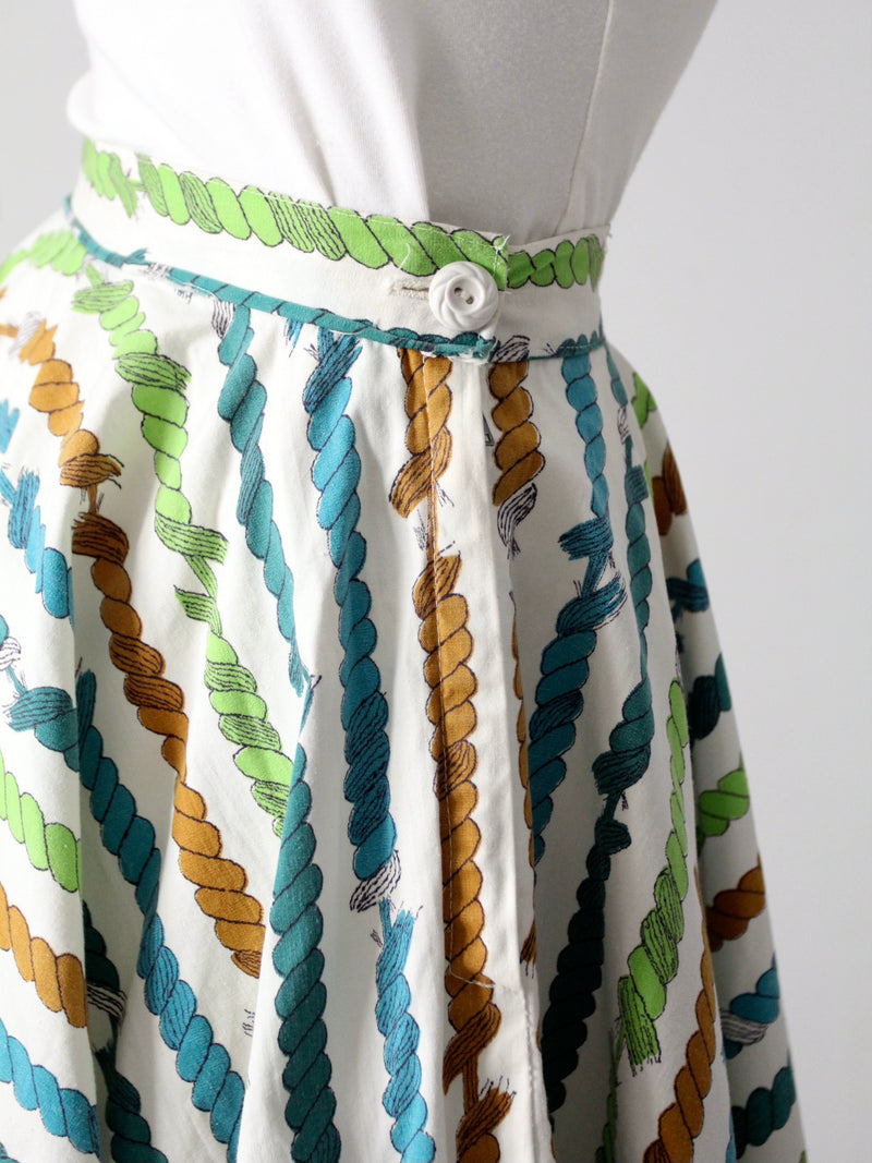 vintage 50s circle skirt