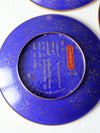 vintage Ching-t'ai Ian Artist Workshop cloissone plates set/3