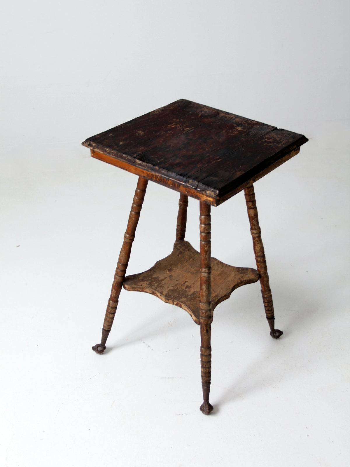 antique claw foot side table