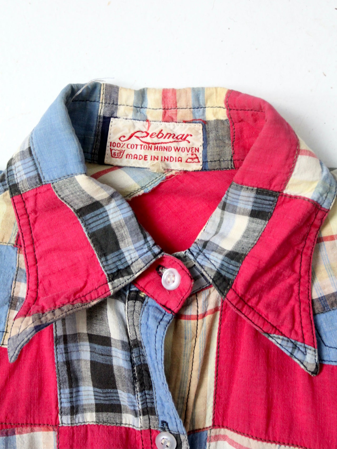 vintage 70s patchwork shirt – 86 Vintage