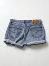 vintage Levis 501 cutoff shorts, W 35