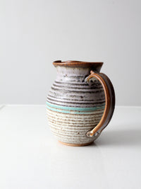 vintage studio pottery pitcher