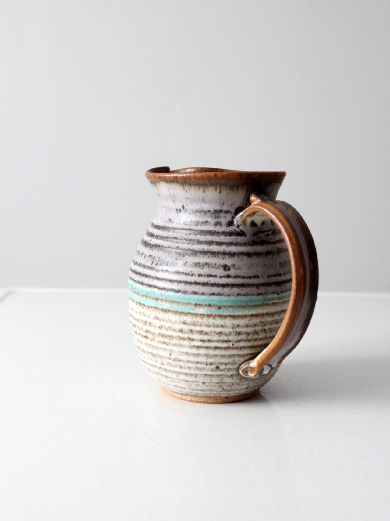 vintage studio pottery pitcher