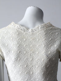 vintage white lace blouse