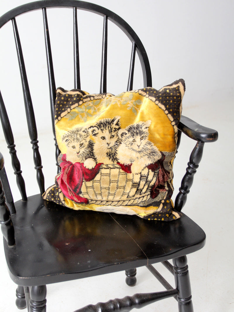 vintage Italian tapestry pillow