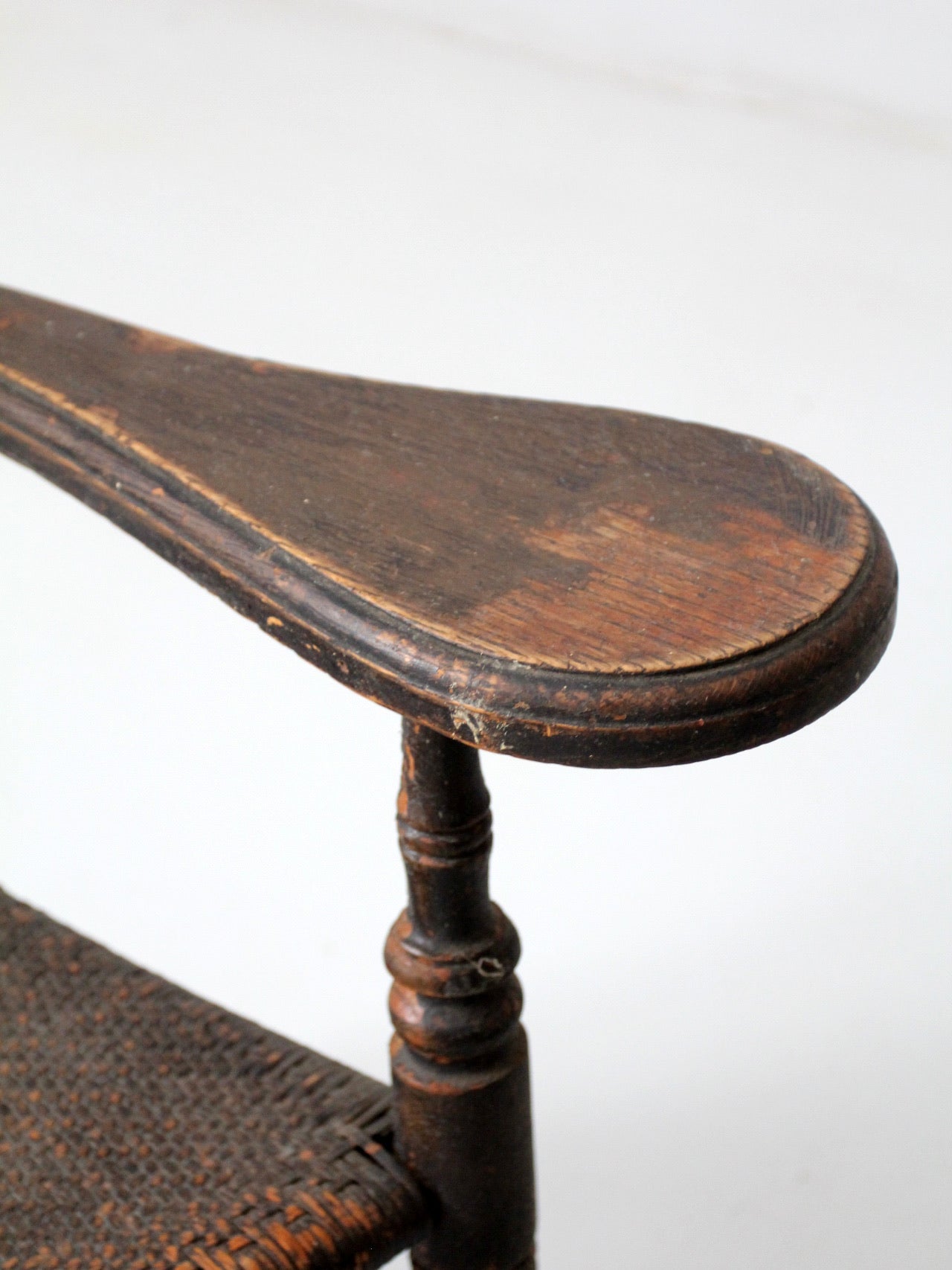 antique American rustic rocking chair