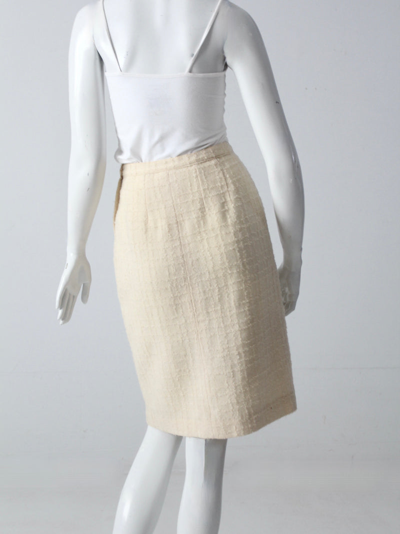 vintage 60s Brentwood boucle skirt