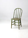 antique painted spindle back chair