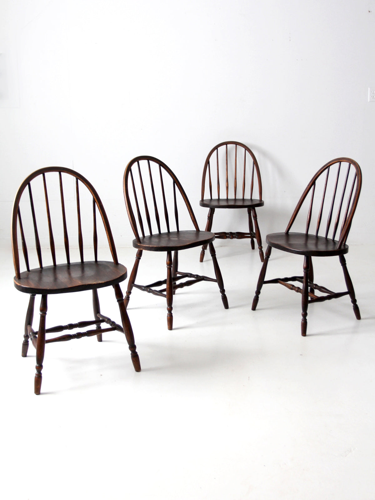 antique wood dining chairs set of 4