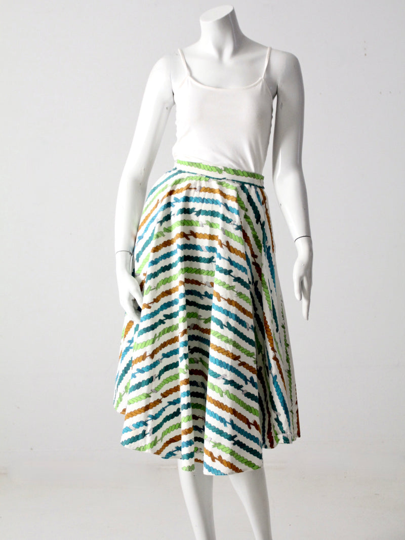 vintage 50s circle skirt