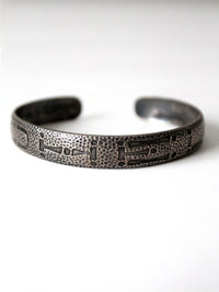 vintage sterling silver cuff