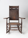antique American rustic rocking chair