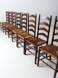 Tell City Chair rush seat dining chairs set of 8
