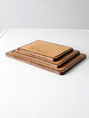 vintage cork boards set of 3