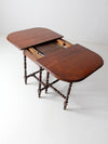 vintage gate leg drop leaf table