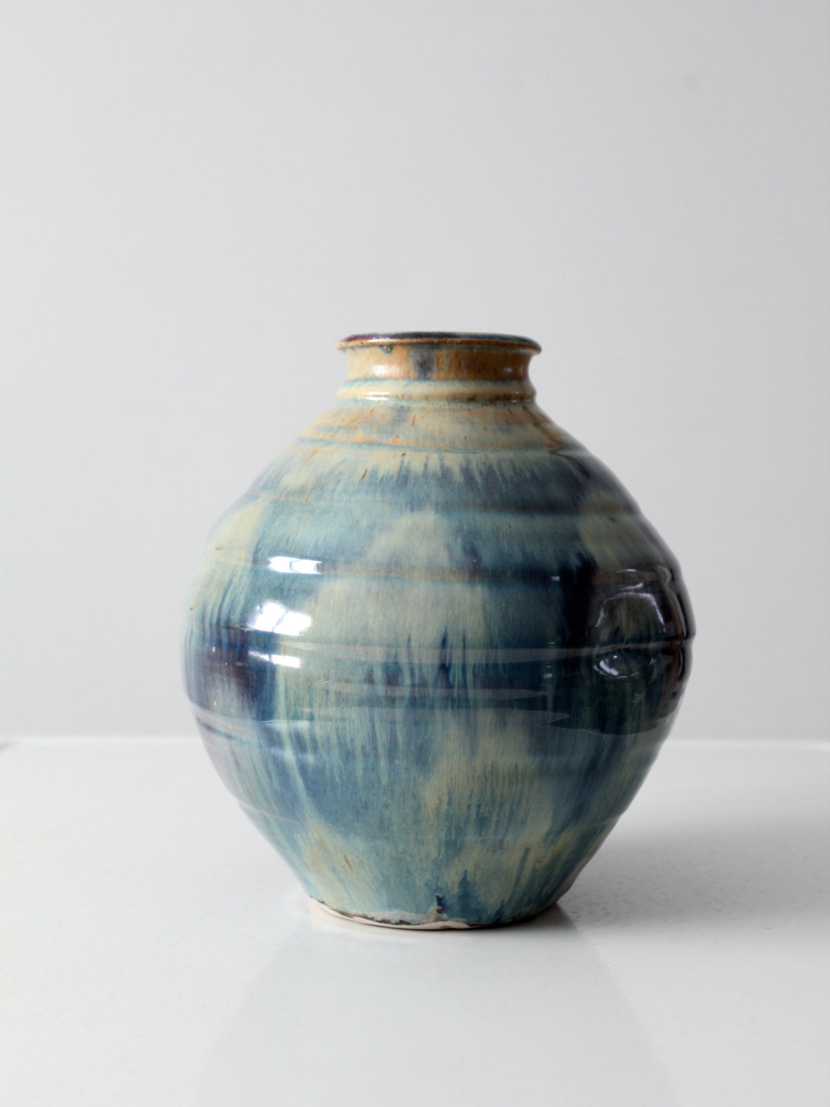 vintage large studio pottery vase