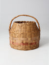 antique woven carrying basket