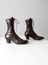 Victorian leather boots, size 7