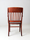 antique wooden library chair