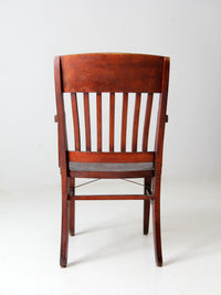antique wooden library chair