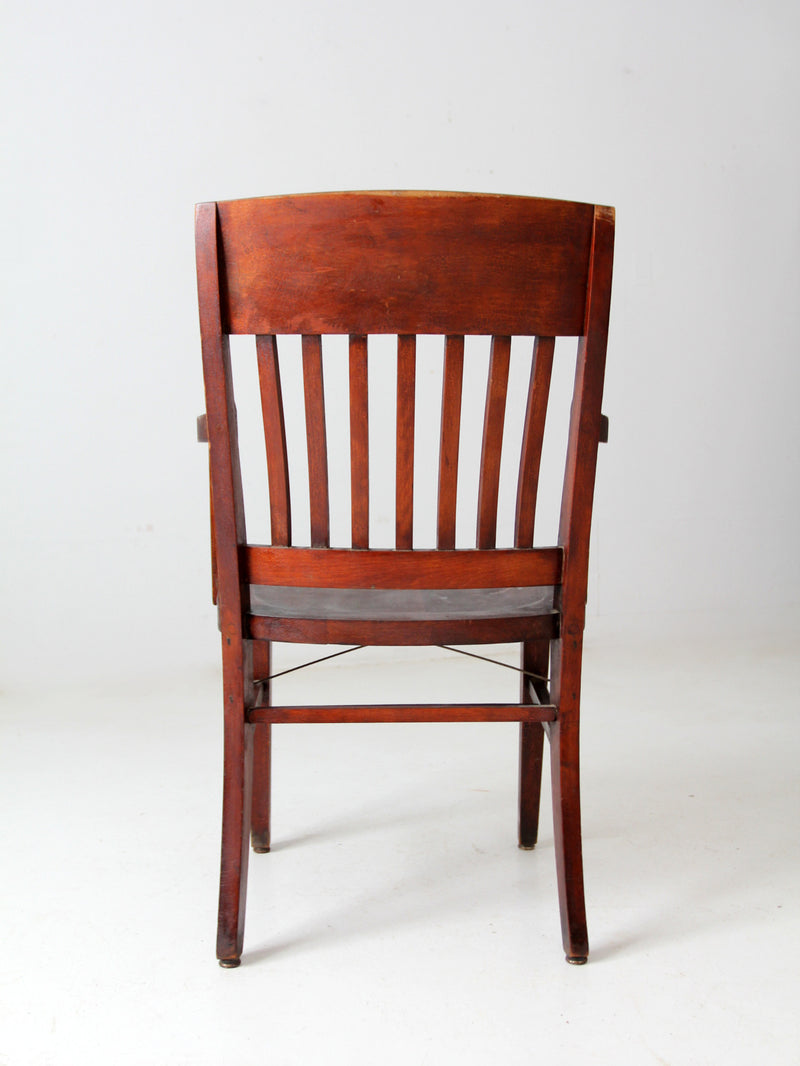 antique wooden library chair