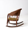 antique children's wicker rocking chair