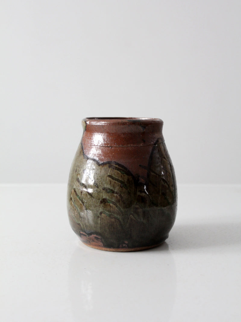 vintage studio pottery vase