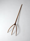 antique primitive hay fork