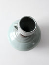 vintage studio art pottery tilted vase