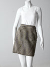 vintage 60s houndstooth skirt