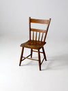 antique plank seat farmhouse chair