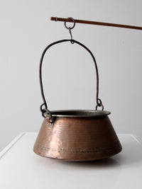 antique copper kettle