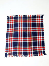 vintage plaid throw blanket